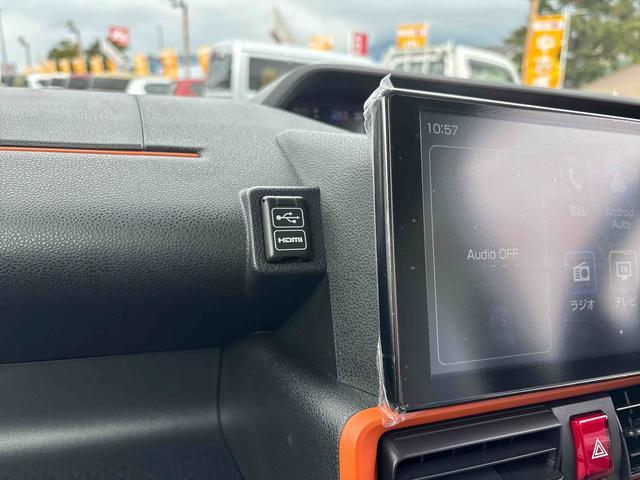 タントファンクロスインパネシフト　プッシュスタートスイッチ　電子カードキー　電動パーキングブレーキ　ディスプレイオーディオ　アルミホイール　両側オートドア　レーンキープアシスト　衝突軽減システム　ＡＢＳ（鹿児島県）の中古車