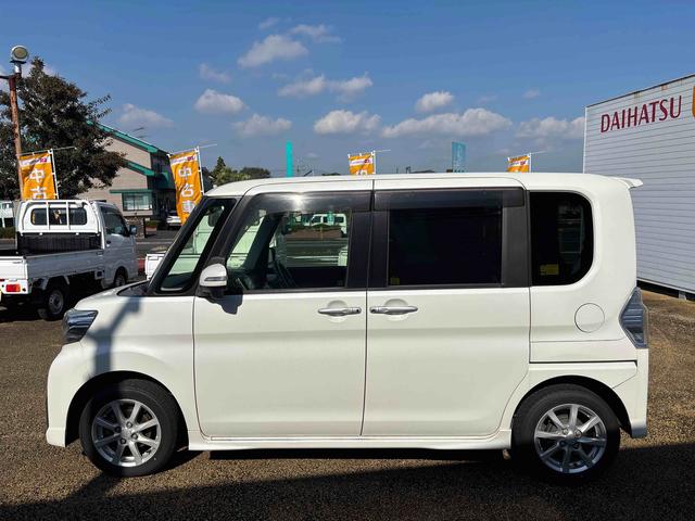 タントスローパーカスタムX SAIIスローパー インパネシフト プッシュスタートスイッチ 電子カードキー カーナビ 衝突被害軽減システム ABS 両側電動スライドドア アルミホイール(鹿児島県)の中古車