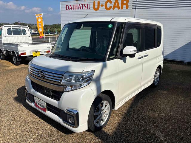 タントスローパーカスタムX SAIIスローパー インパネシフト プッシュスタートスイッチ 電子カードキー カーナビ 衝突被害軽減システム ABS 両側電動スライドドア アルミホイール(鹿児島県)の中古車