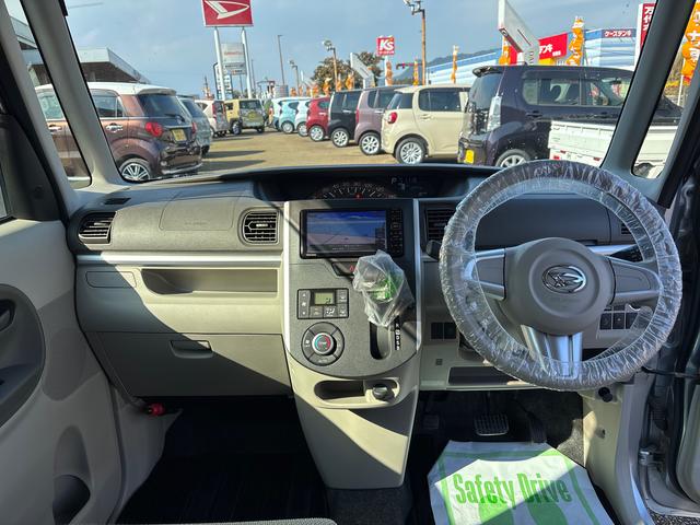 タントX SAIIインパネシフト プッシュスタートスイッチ 電子カードキー カーナビ ABS 両側スライド片側電動ドア レーンキープ オートエアコン(鹿児島県)の中古車