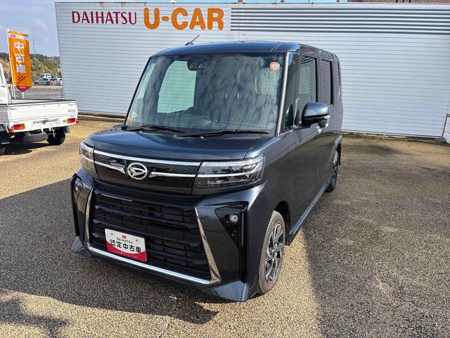 タントカスタムＸインパネシフト　プッシュスタートスイッチ　電子カードキー　電動パーキングブレーキ　衝突軽減ブレーキ　車線逸脱防止　アルミホイール　両側パワースライドドア　ＡＢＳ（鹿児島県）の中古車