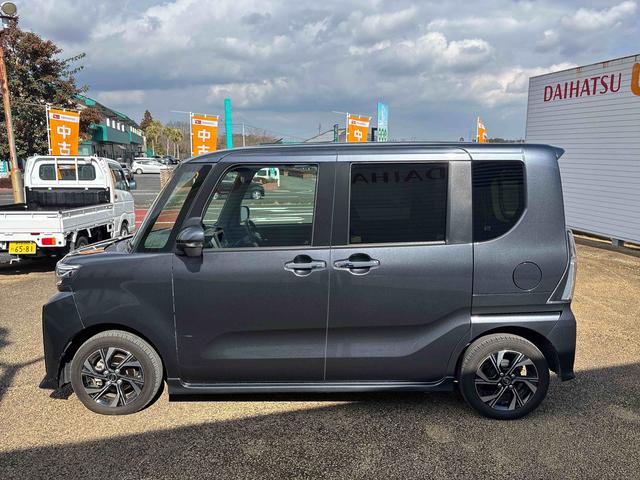 タントカスタムＸインパネシフト　プッシュスタートスイッチ　電子カードキー　電動パーキングブレーキ　衝突軽減ブレーキ　車線逸脱防止　アルミホイール　両側パワースライドドア　ＡＢＳ（鹿児島県）の中古車