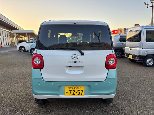 ムーヴキャンバスストライプスＧインパネシフト　プッシュスタートスイッチ　電子カードキー　電動パーキングブレーキ　Ｗパワースライドドア　前後誤発進抑制　車線逸脱警告　オートハイビーム　ＡＢＳ（鹿児島県）の中古車