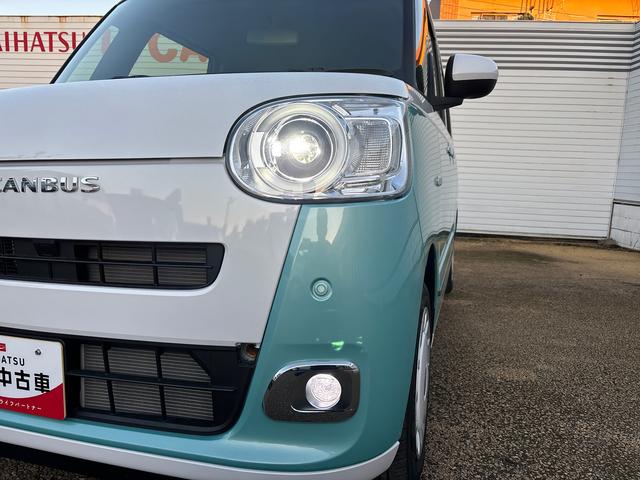 ムーヴキャンバスストライプスＧインパネシフト　プッシュスタートスイッチ　電子カードキー　電動パーキングブレーキ　Ｗパワースライドドア　前後誤発進抑制　車線逸脱警告　オートハイビーム　ＡＢＳ（鹿児島県）の中古車