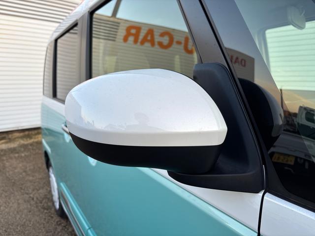 ムーヴキャンバスストライプスＧインパネシフト　プッシュスタートスイッチ　電子カードキー　電動パーキングブレーキ　Ｗパワースライドドア　前後誤発進抑制　車線逸脱警告　オートハイビーム　ＡＢＳ（鹿児島県）の中古車