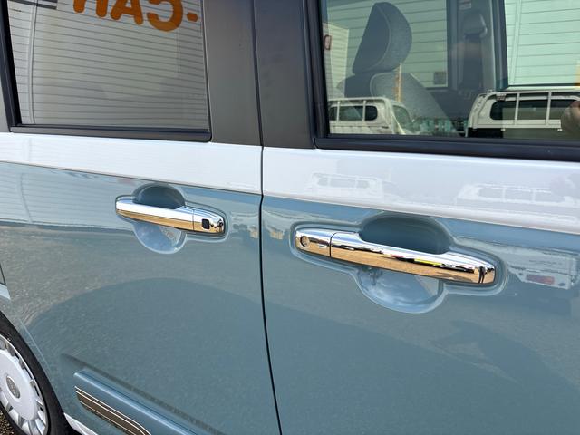 ムーヴキャンバスストライプスGターボターボ インパネシフト プッシュスタートスイッチ 電子カードキー 電動パーキングブレーキ ディスプレイオーディオ バックモニター 両側パワースライドドア オートマチックハイビーム 衝突回避支援装置(鹿児島県)の中古車