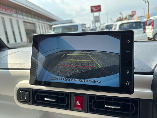 ムーヴキャンバスストライプスGターボターボ インパネシフト プッシュスタートスイッチ 電子カードキー 電動パーキングブレーキ ディスプレイオーディオ バックモニター 両側パワースライドドア オートマチックハイビーム 衝突回避支援装置(鹿児島県)の中古車