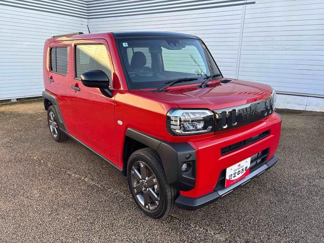 タフトＧ　ダーククロムベンチャーインパネシフト　プッシュスタートスイッチ　電子カードキー　電動パーキングブレーキ　カーナビ　バックモニター　サンル−フ　被害軽減ブレーキ　車線逸脱警報装置　ＡＢＳ　アルミホイール　ＡＴハイビーム（鹿児島県）の中古車