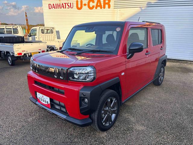 タフトＧ　ダーククロムベンチャーインパネシフト　プッシュスタートスイッチ　電子カードキー　電動パーキングブレーキ　カーナビ　バックモニター　サンル−フ　被害軽減ブレーキ　車線逸脱警報装置　ＡＢＳ　アルミホイール　ＡＴハイビーム（鹿児島県）の中古車