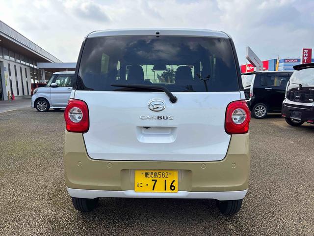 ムーヴキャンバスストライプスGインパネシフト プッシュスタートスイッチ 電子カードキー 電動パーキングブレーキ 両側電動スライドドア 前後誤発進抑制 車線逸脱警告 オートハイビーム ABS(鹿児島県)の中古車