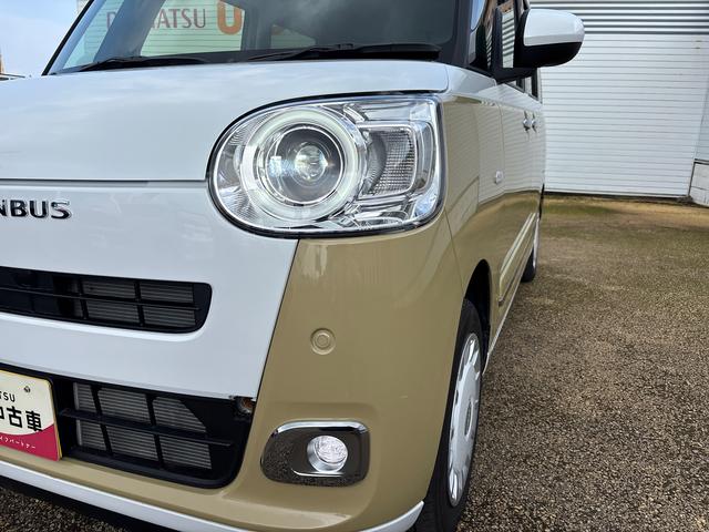 ムーヴキャンバスストライプスGインパネシフト プッシュスタートスイッチ 電子カードキー 電動パーキングブレーキ 両側電動スライドドア 前後誤発進抑制 車線逸脱警告 オートハイビーム ABS(鹿児島県)の中古車