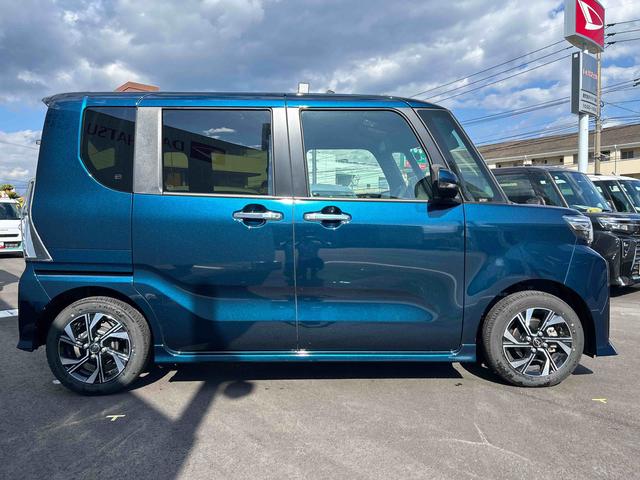 タントカスタムＸインパネシフト　プッシュスタートスイッチ　電子カードキー　電動パーキングブレーキ　カーナビ　バックモニター　両側パワースライドドア　レーンキープアシスト　オートマチックハイビーム　ＡＢＳ（鹿児島県）の中古車