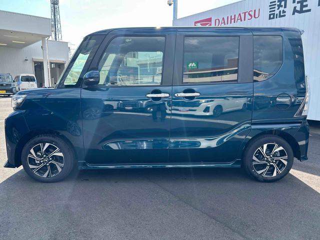 タントカスタムＸインパネシフト　プッシュスタートスイッチ　電子カードキー　電動パーキングブレーキ　カーナビ　バックモニター　両側パワースライドドア　レーンキープアシスト　オートマチックハイビーム　ＡＢＳ（鹿児島県）の中古車