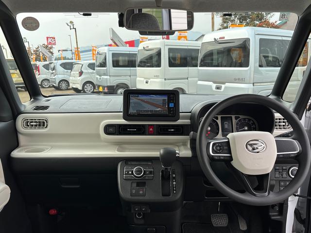 ムーヴキャンバスストライプスＧインパネシフト　プッシュスタートスイッチ　電子カードキー　電動パーキングブレーキ　カーナビ　両側電動スライドドア　衝突被害軽減　車線逸脱　オートハイビーム　ＡＢＳ（鹿児島県）の中古車