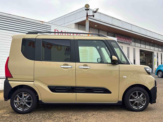 タントファンクロスインパネシフト　プッシュスタートスイッチ　電子カードキー　電動パーキングブレーキ　カーナビ　バックモニター　誤発進抑制機能　左右パワースライドドア　レーンキープアシスト　アルミホイール　ＡＢＳ（鹿児島県）の中古車