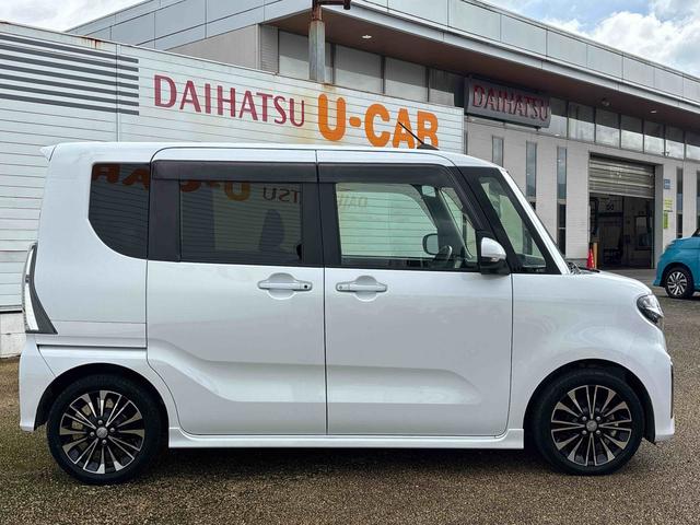 タントカスタムＲＳターボ車　インパネシフト　プッシュスタートスイッチ　電子カードキー　両側パワ−スライドドア　衝突被害軽減システム　ハイビームアシスト　シートヒーター　アルミホイール　ＡＢＳ　フォグランプ（鹿児島県）の中古車
