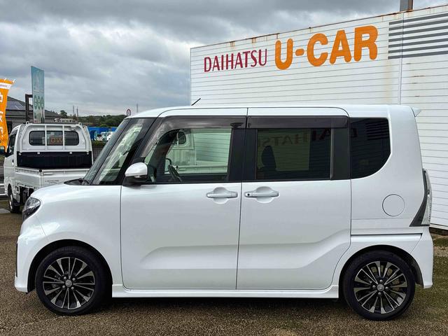 タントカスタムＲＳターボ車　インパネシフト　プッシュスタートスイッチ　電子カードキー　両側パワ−スライドドア　衝突被害軽減システム　ハイビームアシスト　シートヒーター　アルミホイール　ＡＢＳ　フォグランプ（鹿児島県）の中古車