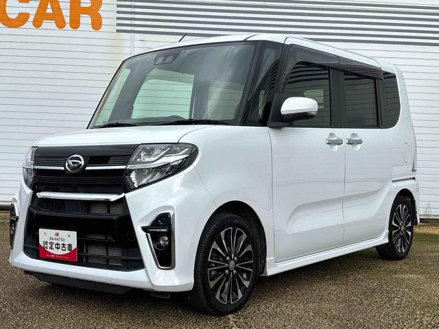 タントカスタムＲＳターボ車　インパネシフト　プッシュスタートスイッチ　電子カードキー　両側パワ−スライドドア　衝突被害軽減システム　ハイビームアシスト　シートヒーター　アルミホイール　ＡＢＳ　フォグランプ（鹿児島県）の中古車