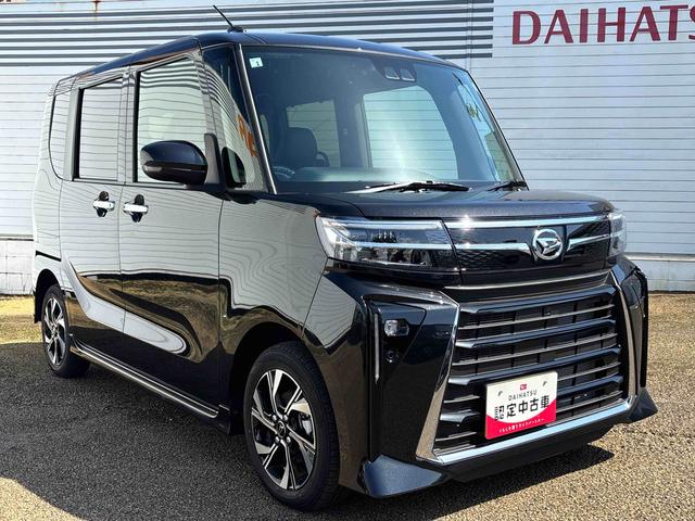 タントカスタムＸインパネシフト　プッシュスタートスイッチ　電子カードキー　電動パーキングブレーキ　シートヒーター　両側電動スライドドア　衝突被害軽減システム　レーンアシスト　オートマチックハイビーム　アルミホイール（鹿児島県）の中古車