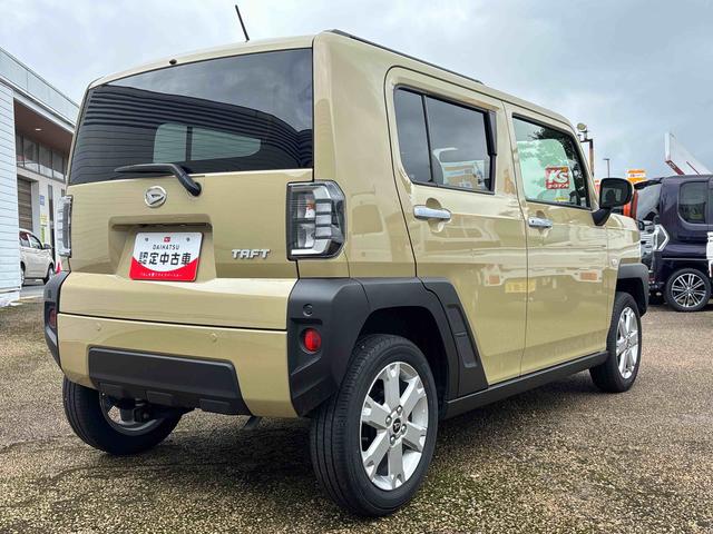 タフトＧインパネシフト　プッシュスタートスイッチ　電子カードキー　電動パーキングブレーキ　車線逸脱警報装置　アルミホイール　オートマチックハイビーム　ＡＢＳ　エマージェンシーブレーキ（鹿児島県）の中古車