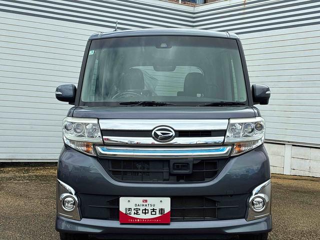 タントカスタムＲＳ　トップエディションＳＡIIターボ車　インパネシフト　プッシュスタートスイッチ　電子カードキー　両側電動スライドドア　諸突軽減ブレーキ　車線逸脱防止　ＡＢＳ　アルミホイール（鹿児島県）の中古車