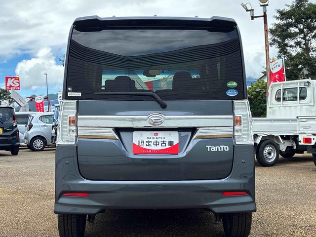 タントカスタムＲＳ　トップエディションＳＡIIターボ車　インパネシフト　プッシュスタートスイッチ　電子カードキー　両側電動スライドドア　諸突軽減ブレーキ　車線逸脱防止　ＡＢＳ　アルミホイール（鹿児島県）の中古車