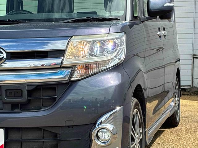 タントカスタムＲＳ　トップエディションＳＡIIターボ車　インパネシフト　プッシュスタートスイッチ　電子カードキー　両側電動スライドドア　諸突軽減ブレーキ　車線逸脱防止　ＡＢＳ　アルミホイール（鹿児島県）の中古車