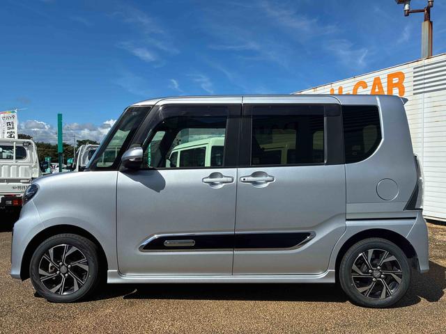 タントカスタムXスタイルセレクションインパネシフト プッシュスタートスイッチ 両側電動スライドドア レーンアシスト 衝突軽減ブレーキ オートハイビーム アルミホイール ABS(鹿児島県)の中古車