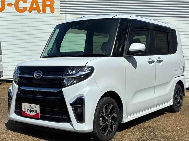 タントカスタムＸインパネシフト　プッシュスタートスイッチ　電子カードキー　両側電動スライドドア　衝突低減ブレーキ　レーンキープアシスト　オートマチックハイビーム　アルミホイール　ＡＢＳ　シートヒーター（鹿児島県）の中古車