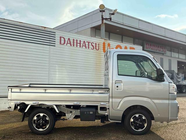 ハイゼットトラックＥＸＴ５ＭＴ車　ハイロー切替式４ＷＤ　デフロック　プッシュスタートスイッチ　電子カードキー　カーナビ　衝突回避支援ブレーキ　ＡＢＳ　アルミホイール（鹿児島県）の中古車