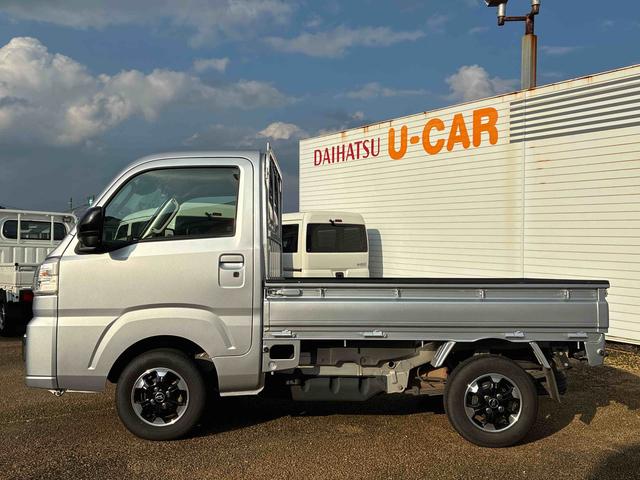 ハイゼットトラックＥＸＴ５ＭＴ車　ハイロー切替式４ＷＤ　デフロック　プッシュスタートスイッチ　電子カードキー　カーナビ　衝突回避支援ブレーキ　ＡＢＳ　アルミホイール（鹿児島県）の中古車
