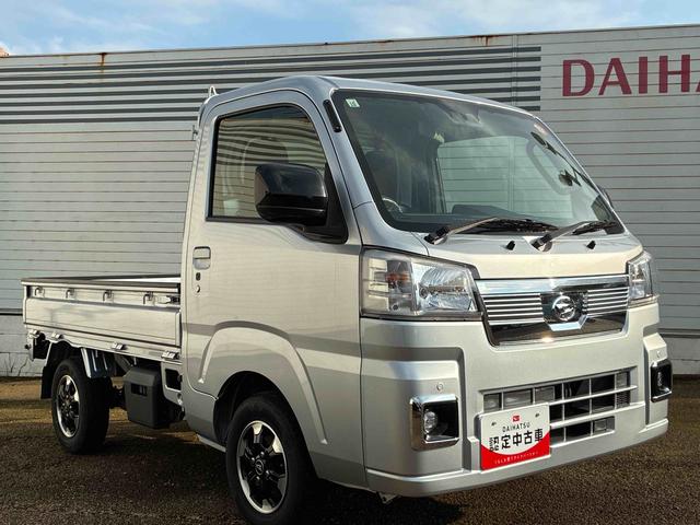 ハイゼットトラックＥＸＴ５ＭＴ車　ハイロー切替式４ＷＤ　デフロック　プッシュスタートスイッチ　電子カードキー　カーナビ　衝突回避支援ブレーキ　ＡＢＳ　アルミホイール（鹿児島県）の中古車