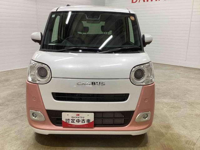 ムーヴキャンバスストライプスＧインパネシフト　プッシュスタートスイッチ　電子カードキー　電動パーキングブレーキ　軽減ブレーキ　両側スライドドア　レーンキープ　ＡＢＳ（鹿児島県）の中古車