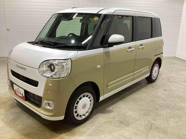 ムーヴキャンバスストライプスＧインパネシフト　プッシュスタートスイッチ　電子カードキー　電動パーキングブレーキ　軽減ブレーキ　両側スライドドア　レーンキープ　ＡＢＳ（鹿児島県）の中古車
