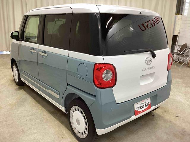 ムーヴキャンバスストライプスＧインパネシフト　プッシュスタートスイッチ　電子カードキー　電動パーキングブレーキ　オートハイビーム　エマージェンシーブレーキ　車線逸脱警報　ＡＢＳ（鹿児島県）の中古車