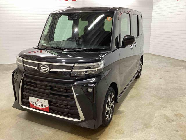 タントカスタムＸインパネシフト　プッシュスタートスイッチ　電子カードキー　電動パーキングブレーキ　シートヒーター　両側パワースライドドア　衝突軽減ブレーキ　車線逸脱防止　アルミホイール　ＡＢＳ　フォグランプ（鹿児島県）の中古車