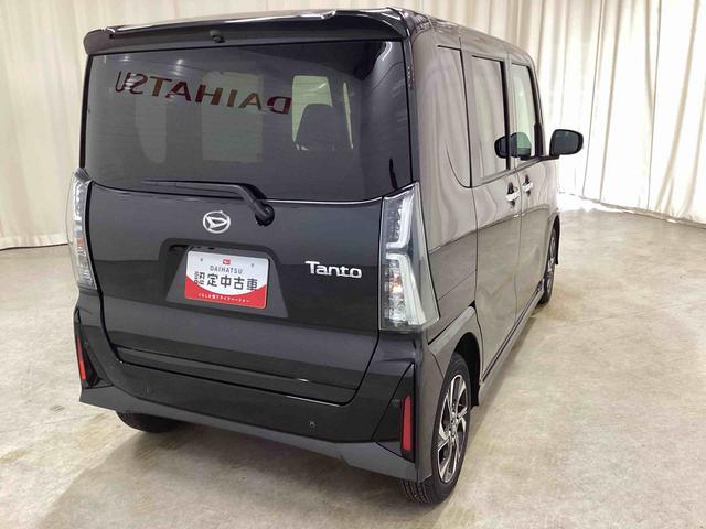タントカスタムＸインパネシフト　プッシュスタートスイッチ　電子カードキー　電動パーキングブレーキ　シートヒーター　両側パワースライドドア　衝突軽減ブレーキ　車線逸脱防止　アルミホイール　ＡＢＳ　フォグランプ（鹿児島県）の中古車