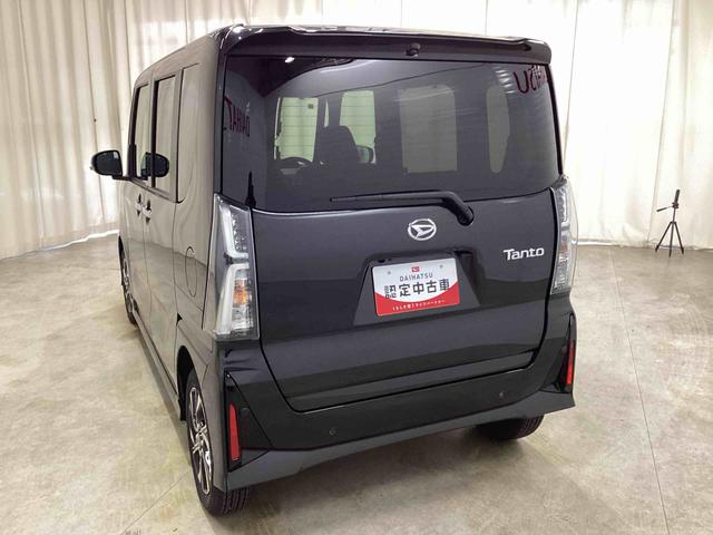 タントカスタムＸインパネシフト　プッシュスタートスイッチ　電子カードキー　電動パーキングブレーキ　シートヒーター　両側パワースライドドア　衝突軽減ブレーキ　車線逸脱防止　アルミホイール　ＡＢＳ　フォグランプ（鹿児島県）の中古車