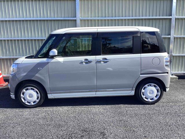 ムーヴキャンバスGメイクアップリミテッド SAIIIインパネシフト プッシュスタートスイッチ 電子カードキー 両側電動スライドドア カーナビ レーンキープアシスト 衝突軽減ブレーキサポート ABS(鹿児島県)の中古車