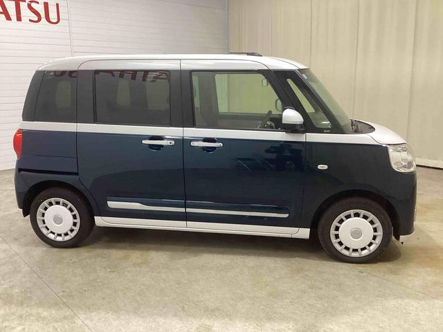 ムーヴキャンバスストライプスGインパネシフト プッシュスタートスイッチ 電子カードキー 電動パーキングブレーキ 車線逸脱警告 前後誤発進抑制 両側電動スライドドア オートハイビーム ABS フォグランプ(鹿児島県)の中古車