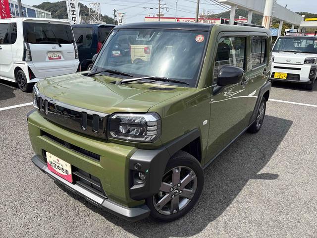 タフトＧ　ダーククロムベンチャーインパネシフト　プッシュスタートスイッチ　電子カードキー　電動パーキングブレーキ　カーナビ　レーダーブレーキ　レーンアシスト　オートハイビーム　アルミホイール　ガラスルーフ　ＡＢＳ　シートヒーター（鹿児島県）の中古車