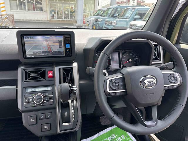 タフトＧ　ダーククロムベンチャーインパネシフト　プッシュスタートスイッチ　電子カードキー　電動パーキングブレーキ　カーナビ　レーダーブレーキ　レーンアシスト　オートハイビーム　アルミホイール　ガラスルーフ　ＡＢＳ　シートヒーター（鹿児島県）の中古車