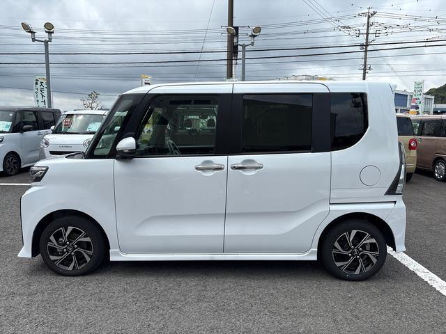 タントカスタムXインパネシフト プッシュスタートスイッチ 電子カードキー 電動パーキングブレーキ 衝突被害軽減システム レーンキープアシスト アルミホイール ABS(鹿児島県)の中古車