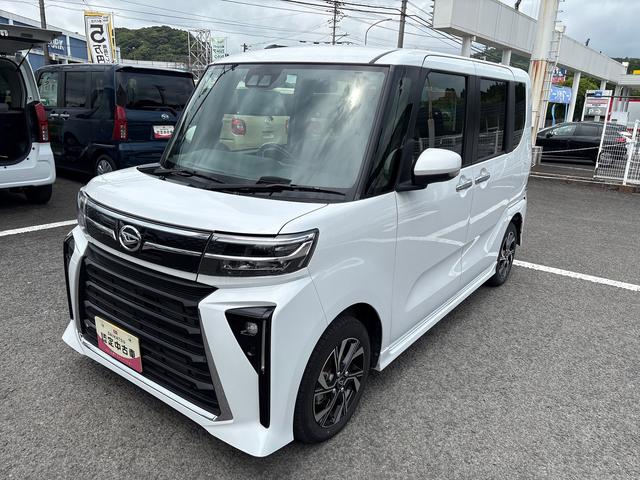 タントカスタムXインパネシフト プッシュスタートスイッチ 電子カードキー 電動パーキングブレーキ 衝突被害軽減システム レーンキープアシスト アルミホイール ABS(鹿児島県)の中古車
