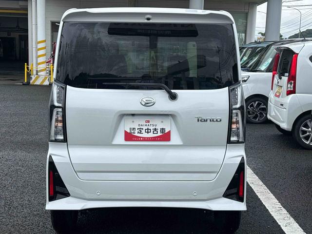 タントカスタムＸリミテッドインパネシフト　プッシュスタートスイッチ　電子カードキー　電動パーキングブレーキ　両側電動スライドドア　衝突軽減システム　車線逸脱警報　ＡＢＳ　アルミホイール（鹿児島県）の中古車