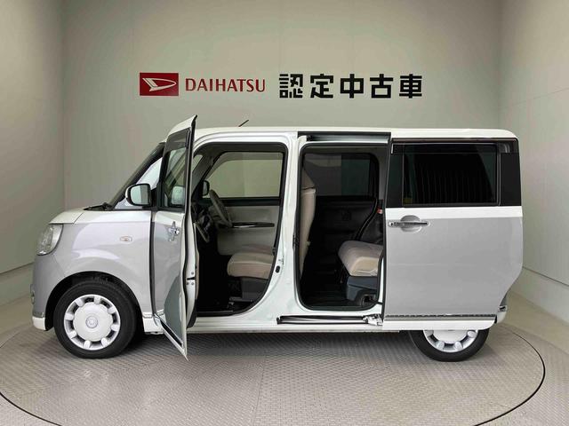 ムーヴキャンバスＧメイクアップＶＳ　ＳＡIIIスマートアシスト搭載　パノラマモニター対応　後席両側電動スライドドア　オートエアコン　オートライト　キーフリー　アイドリングストップ　ＡＢＳ（熊本県）の中古車