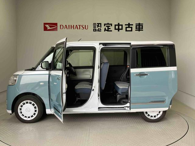 ムーヴキャンバスストライプスＧスマートアシスト搭載　後席両側電動スライドドア　バックカメラ付き　オートエアコン　オートライト　キーフリー　アイドリングストップ　ＡＢＳ（熊本県）の中古車