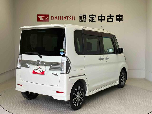 タントカスタムＸ　トップエディションＳＡIIIスマートアシスト搭載　バックカメラ付き　後席両側スライドドア　オートエアコン　オートライト　キーフリー　アイドリングストップ　ＡＢＳ（熊本県）の中古車