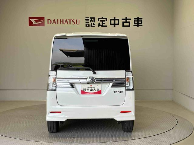 タントカスタムＲＳ　トップエディションＳＡIIスマートアシスト搭載　バックカメラ付き　後席両側電動スライドドア　オートエアコン　オートライト　キーフリー　アイドリングストップ　ＡＢＳ（熊本県）の中古車