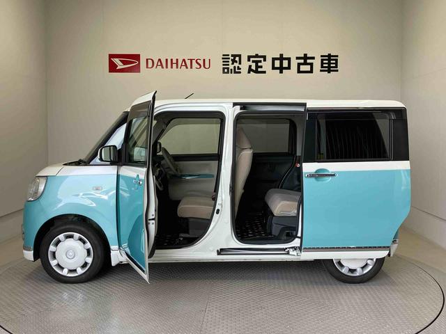 ムーヴキャンバスＧメイクアップリミテッド　ＳＡIIIスマートアシスト搭載　後席両側電動スライドドア　パノラマモニター対応　オートエアコン　オートライト　キーフリー　アイドリングストップ　ＡＢＳ（熊本県）の中古車